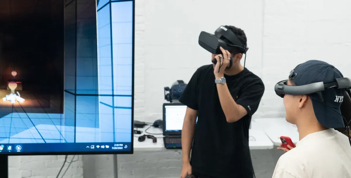 Immersive environment study for a narrative VR installation.